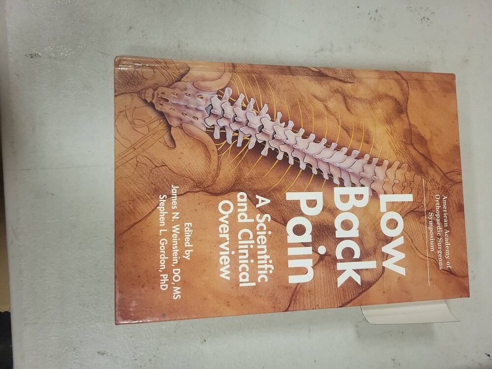 Low Back Pain Book American Academy Orthopaedic Surgeons Clinical Overview Spine